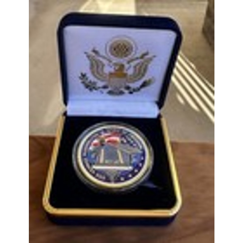 Department of Energy (DOE) Challenge Coin With Blue Velvet Case. Fast Shipping!