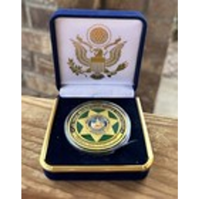 Department of Energy (DOE) Challenge Coin With Blue Velvet Case. Fast Shipping!