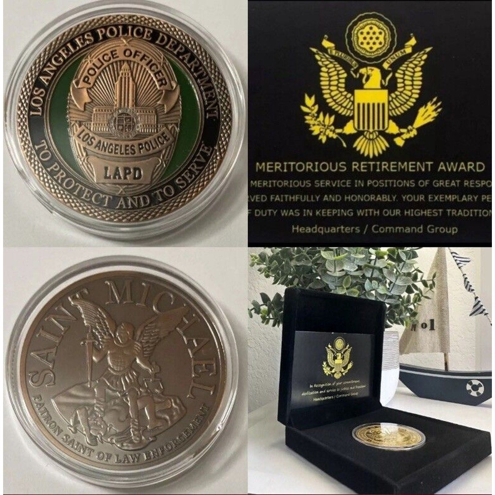 LAPD - Collectable Challenge Coin Limited With Retirement Award