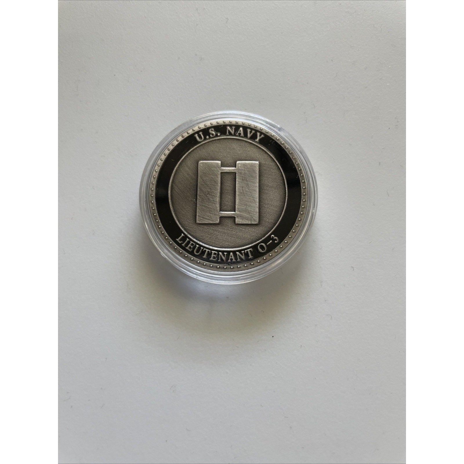 US NAVY LIEUTENANT 0-3 LT COIN USS PROMOTION GIFT PIN UP RANK OFFICER