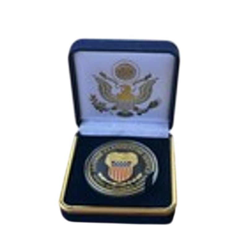 Department of Energy (DOE) Challenge Coin With Blue Velvet Case. Fast Shipping!