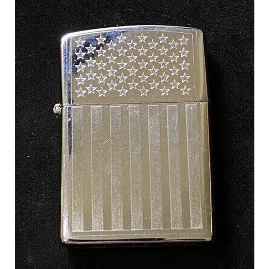 Military American Flag Lighter Deep Quality Engraved Zippo Unbranded