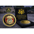 MP-Military Police Army Challenge Coin US Army w/ Retirement Award
