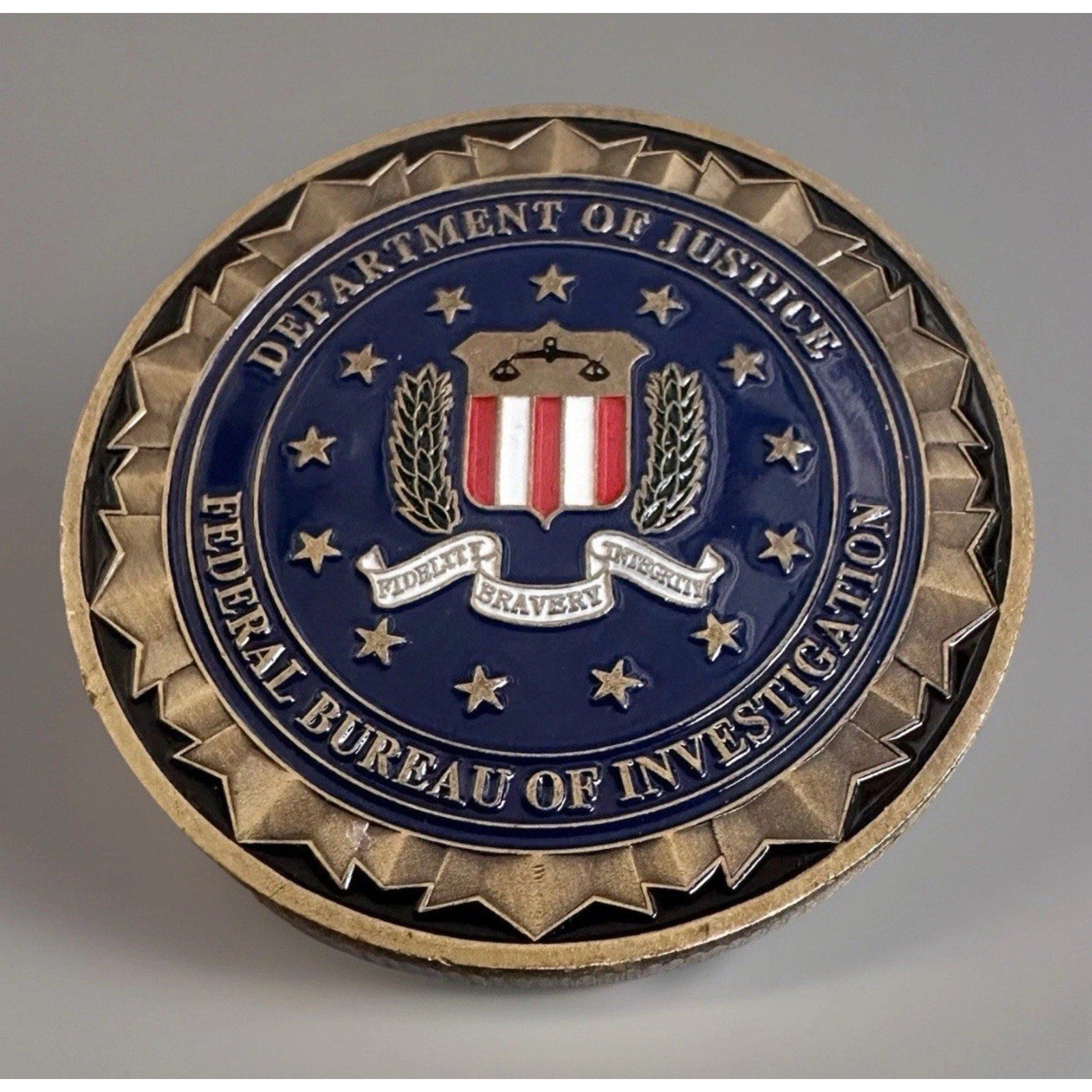 FBI Challenge Coin United States DOJ