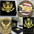 U S AIR FORCE F-22 RAPTOR Challenge Coin USA F