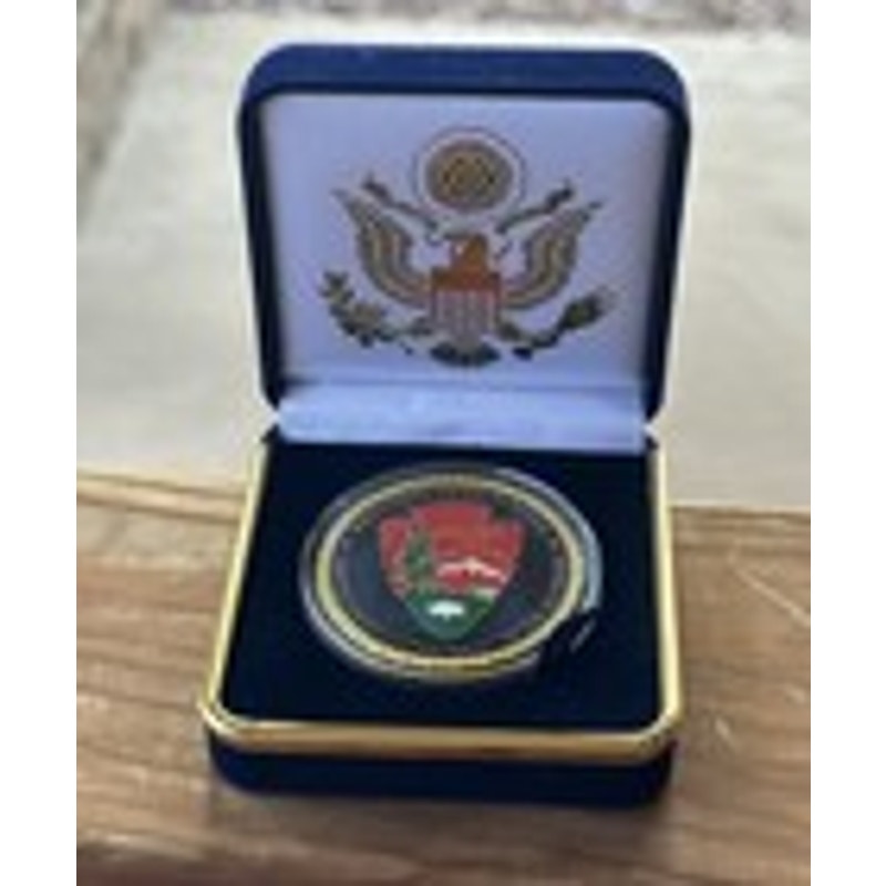 Department of Energy (DOE) Challenge Coin With Blue Velvet Case. Fast Shipping!