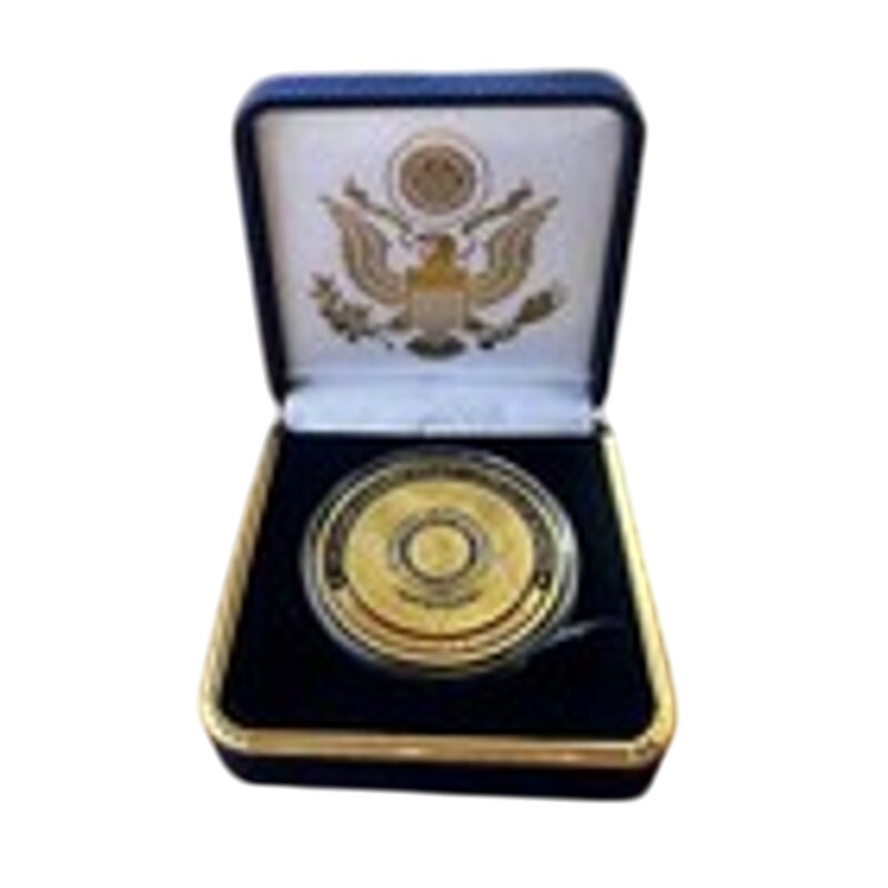 Department of Energy (DOE) Challenge Coin With Blue Velvet Case. Fast Shipping!