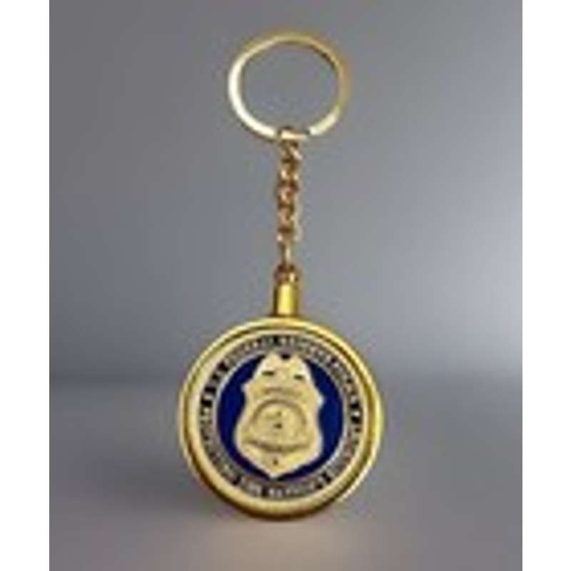 United States FEDERAL RESERVE POLICE LAW ENFORCEMENT Officer Coin Keychain