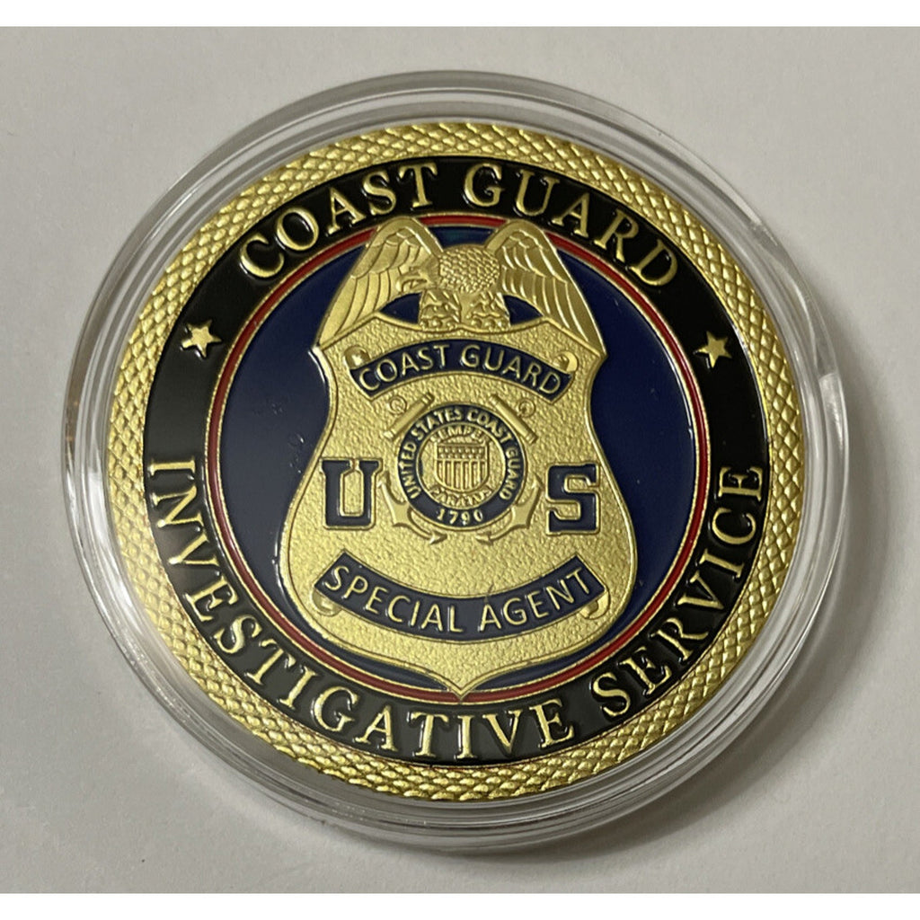 COAST GUARD INVESTIGATIVE SERVICE COIN With Retirement Award