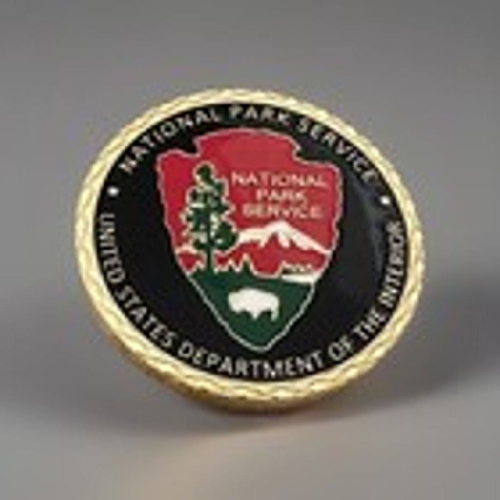 Copied - United States National Park Service Challenge Coin With Blue Case. Fast Shipping