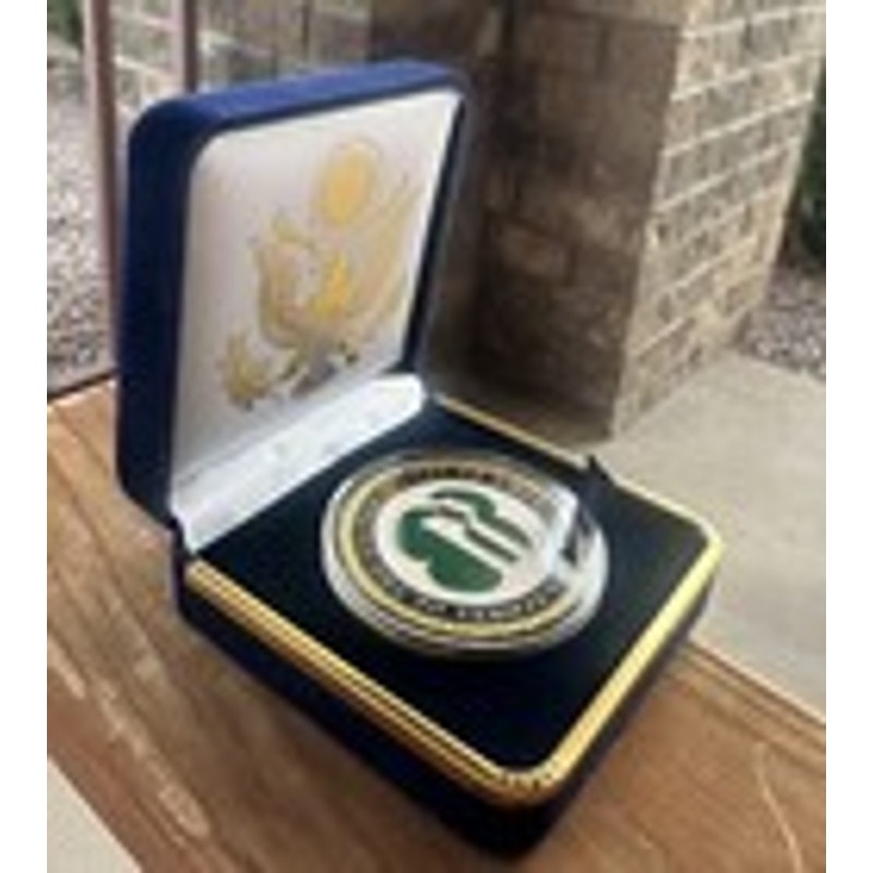 Department of Energy (DOE) Challenge Coin With Blue Velvet Case. Fast Shipping!