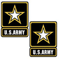 2x United States Army US Seal American Logo Stickers 5x3 Inches Bumper Decals
