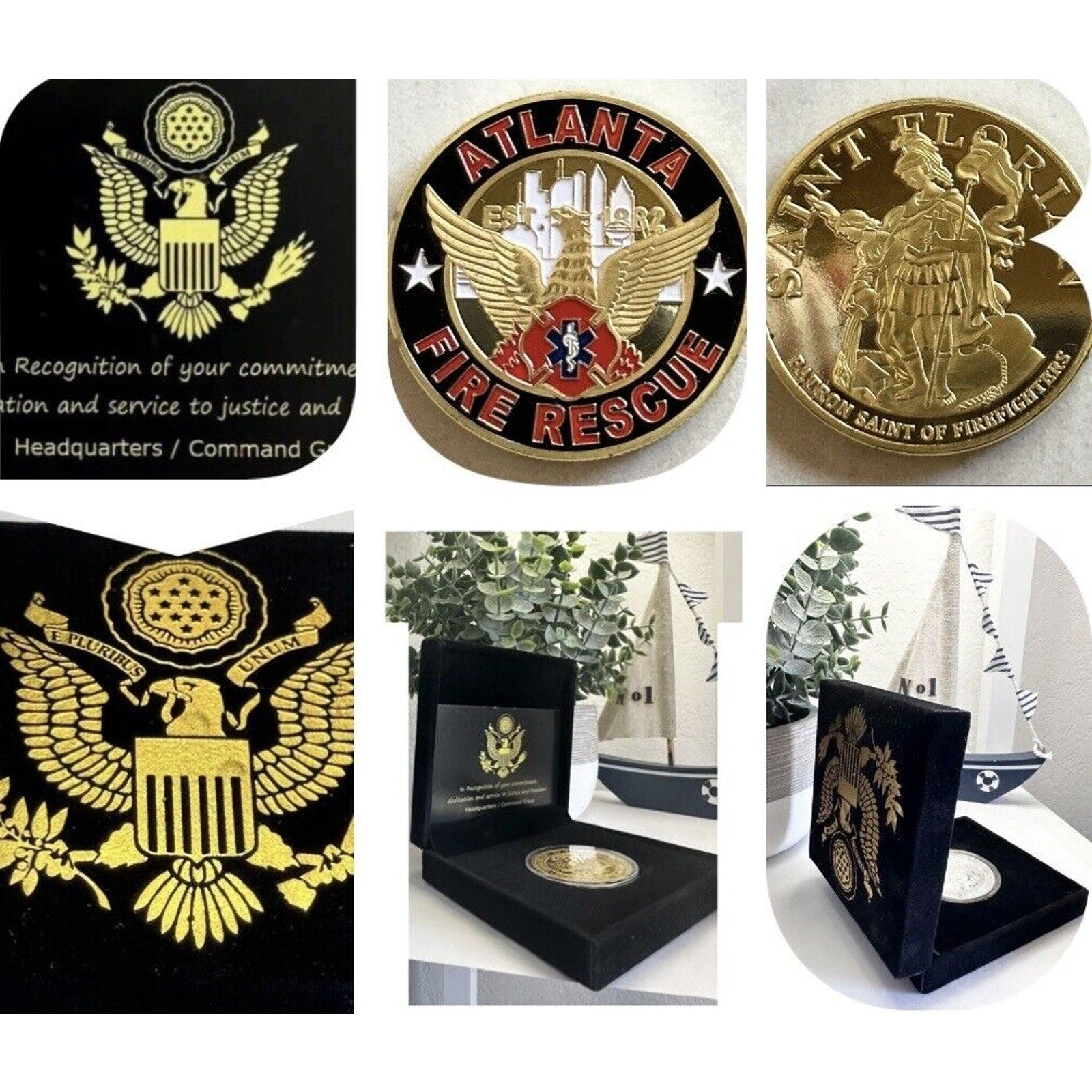ATLANTA FIRE RESCUE DEPT. Challenge Coin USA