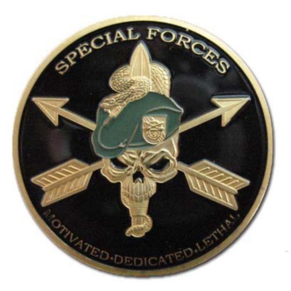 2pcs Army Rank 2LT 2nd O-2 And Special Forces Coin