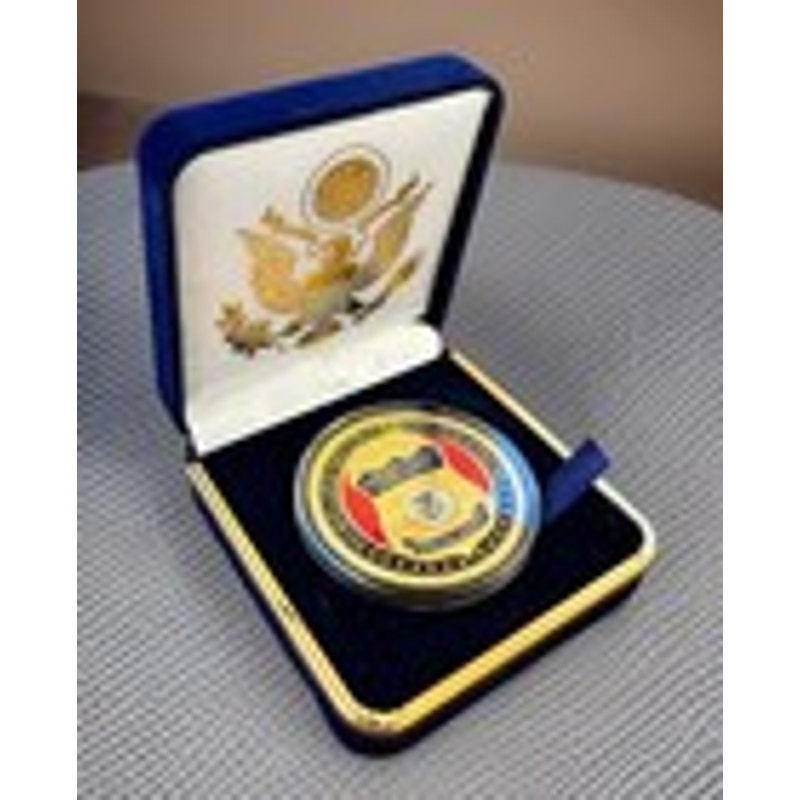 Department of Energy (DOE) Challenge Coin With Blue Velvet Case. Fast Shipping!