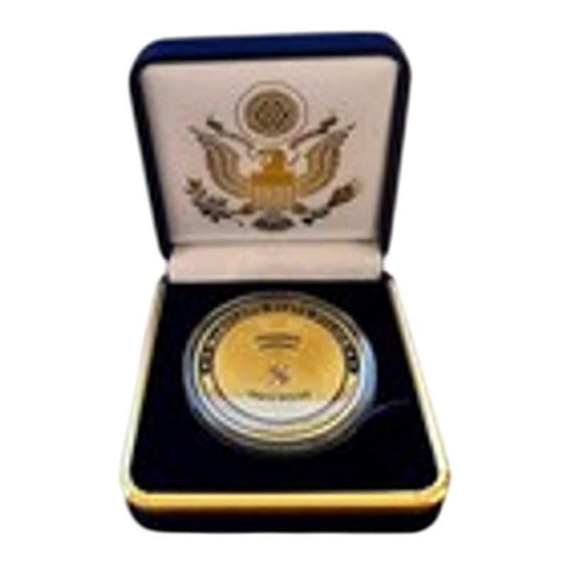 Department of Energy (DOE) Challenge Coin With Blue Velvet Case. Fast Shipping!