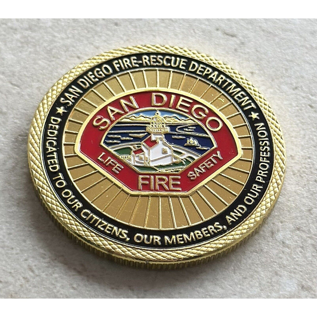 SAN DIEGO FIRE RESCUE DEPT Challenge Coin