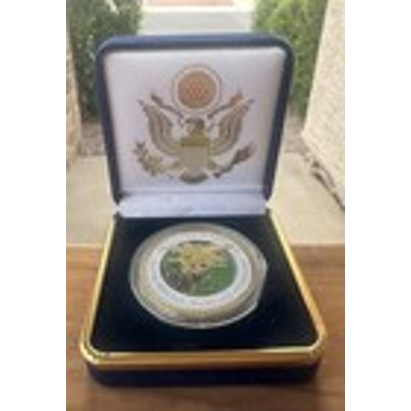 Department of Energy (DOE) Challenge Coin With Blue Velvet Case. Fast Shipping!
