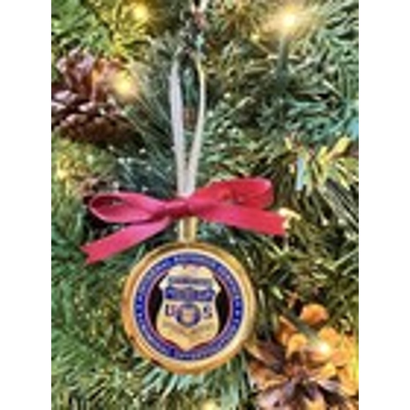 INTERNAL REVENUE SERVICE IRS U S Government Challenge Coin Christmas Ornament