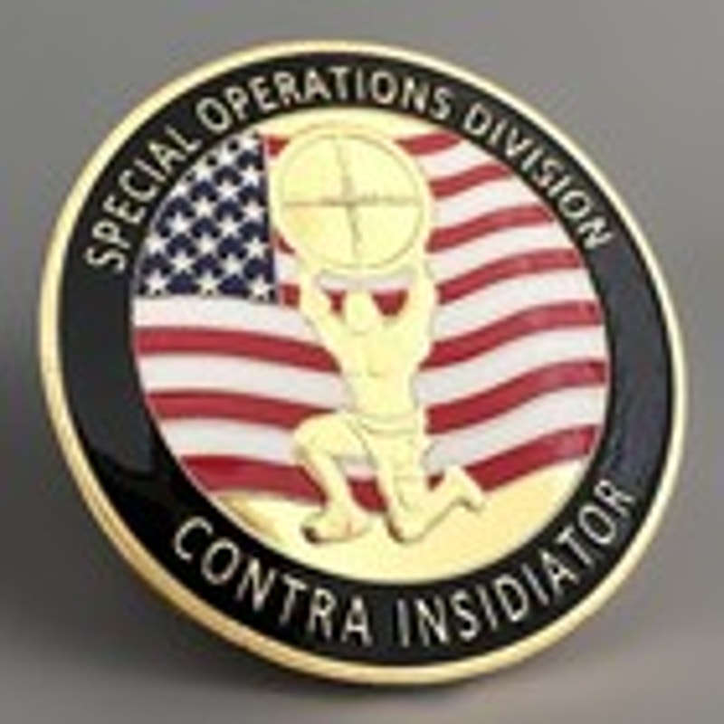 United States Secret Service Counter Sniper Team Challenge Coin Keychain