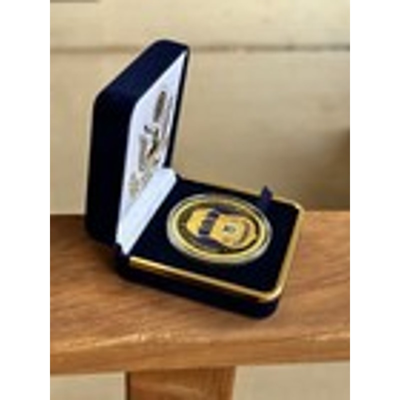 Department of Energy (DOE) Challenge Coin With Blue Velvet Case. Fast Shipping!