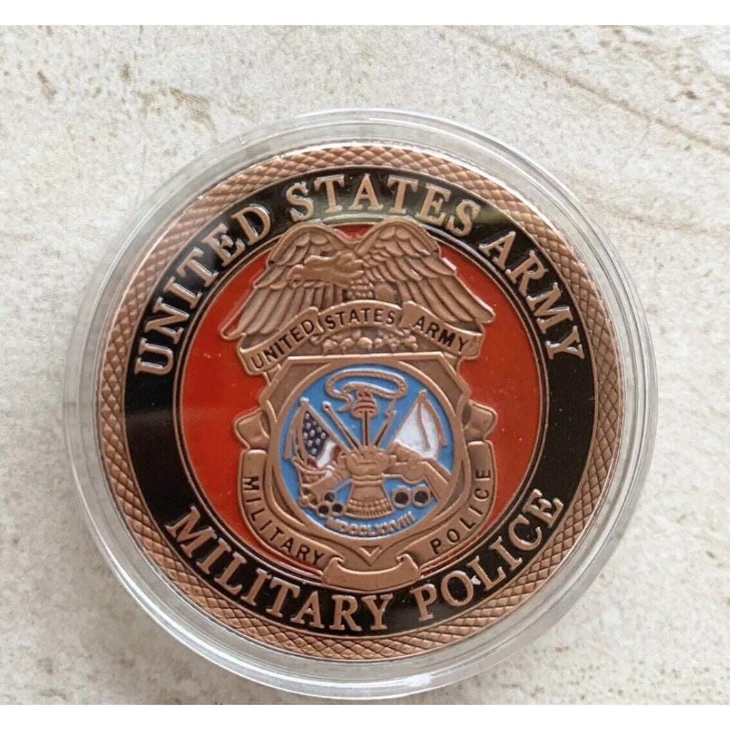 2pcs Army Rank Captain O-3 And CID Special Officer CHALLENGE COINS