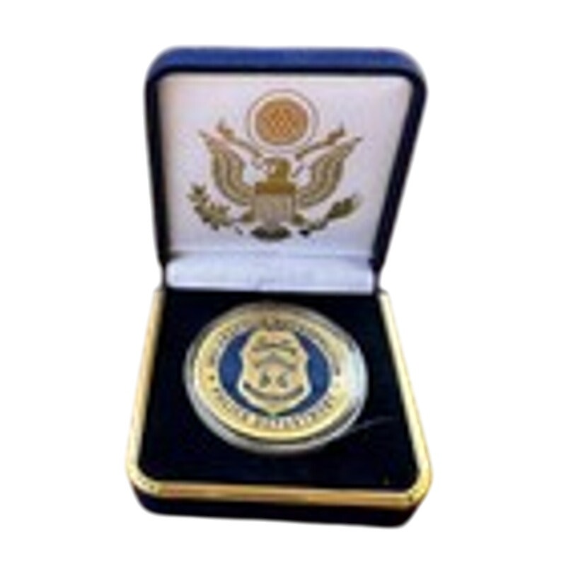 Department of Energy (DOE) Challenge Coin With Blue Velvet Case. Fast Shipping!