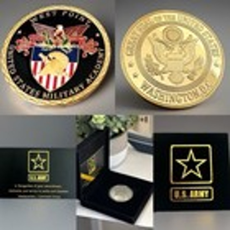 Challenge Coin West Point Duty Honor Country Coin With Army Case. Great Gift!