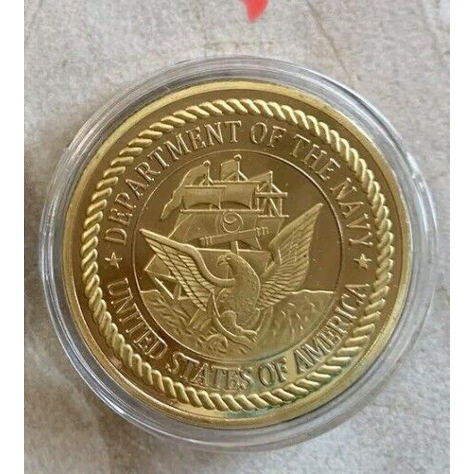 USS JOHN F. KENNEDY CV-67 USN-US NAVY WITH COIN HOLDER WALLET