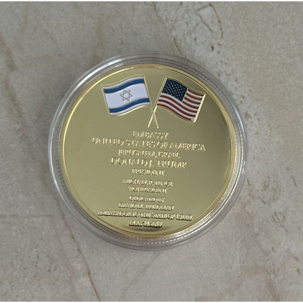 United We Stand Israel Jerusalem United States Of America Coin USA