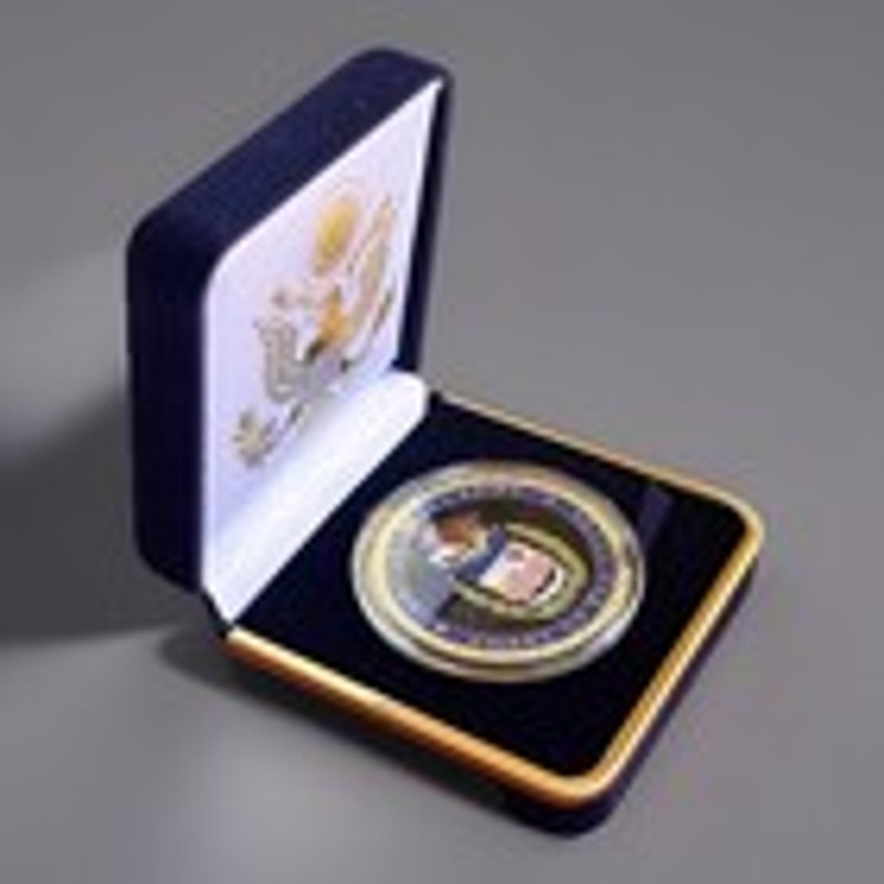 Department of Energy (DOE) Challenge Coin With Blue Velvet Case. Fast Shipping!
