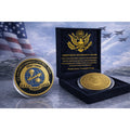 COMBAT CONTROL Challenge Coin AIR FORCE USAF Wing Fast Ship w/ Retirement Award