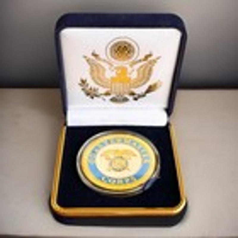 Department of Energy (DOE) Challenge Coin With Blue Velvet Case. Fast Shipping!