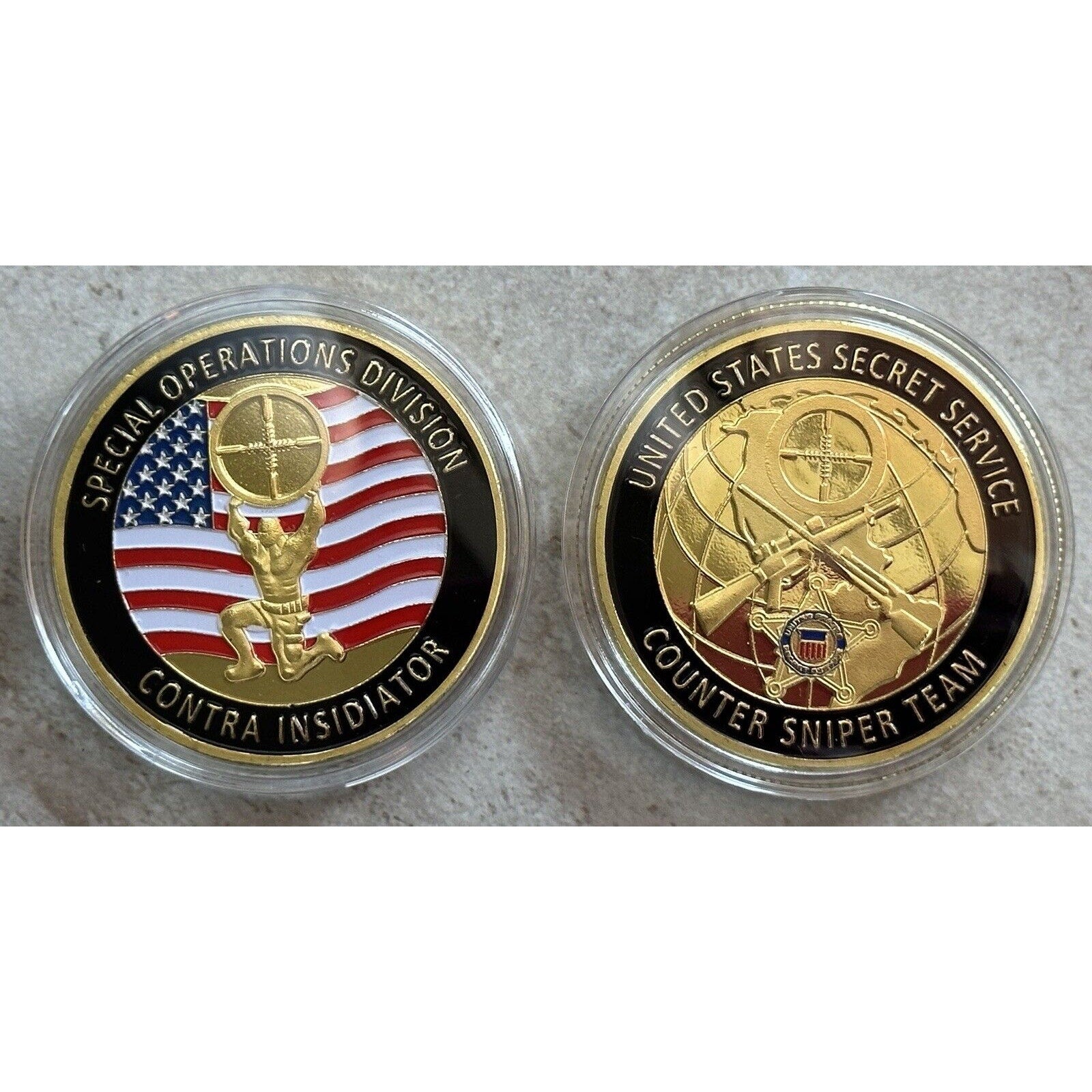 President Trump Pennsylvania Secret Service Counter Sniper Team Challenge Coin