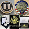 2pcs Army Rank Captain O-3 And 2nd LT First Salute Oath Of Office CHALLENGE