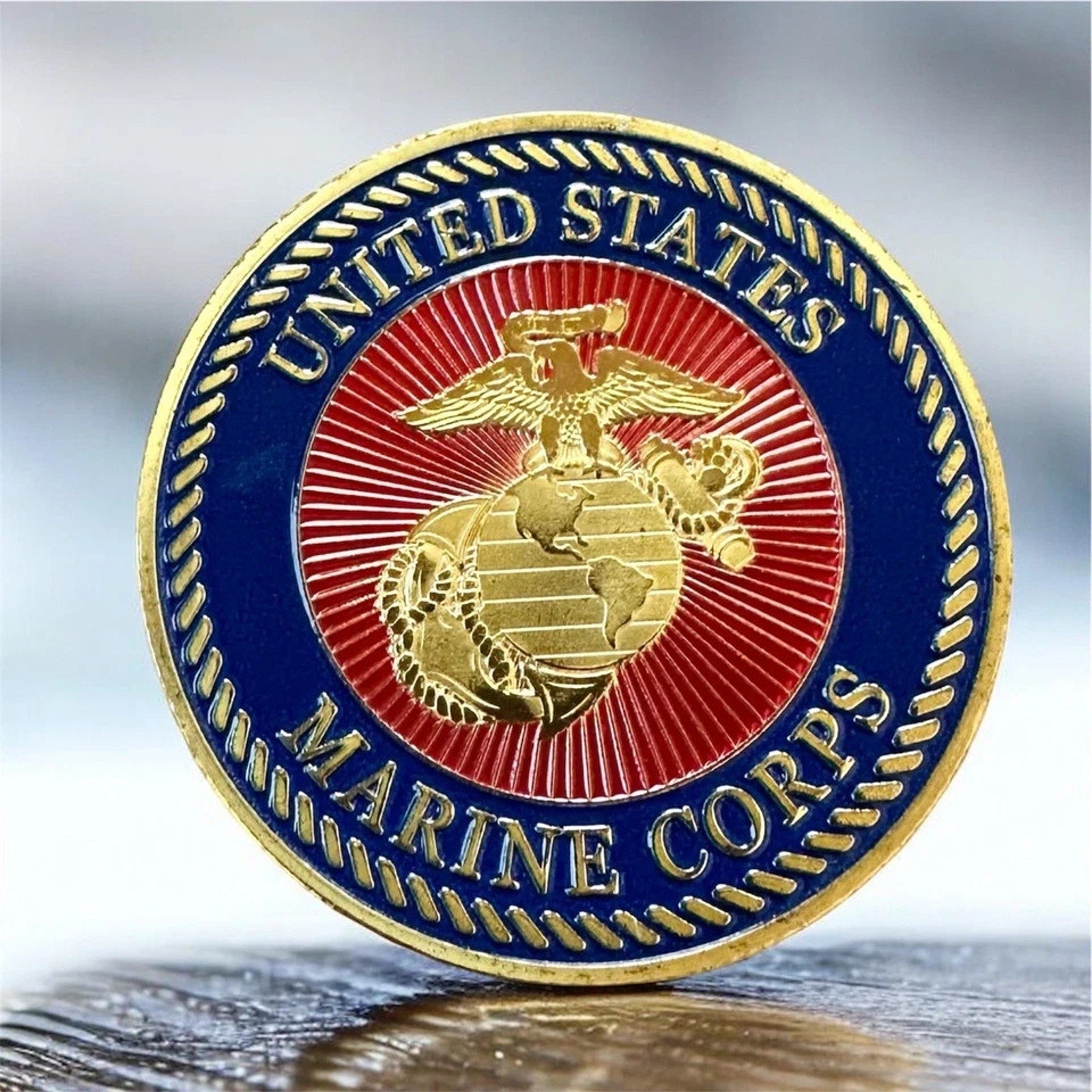USMC Military Police (MP) Coin ·FAST SHIPPING· ·NEW· w/ Achievement Award