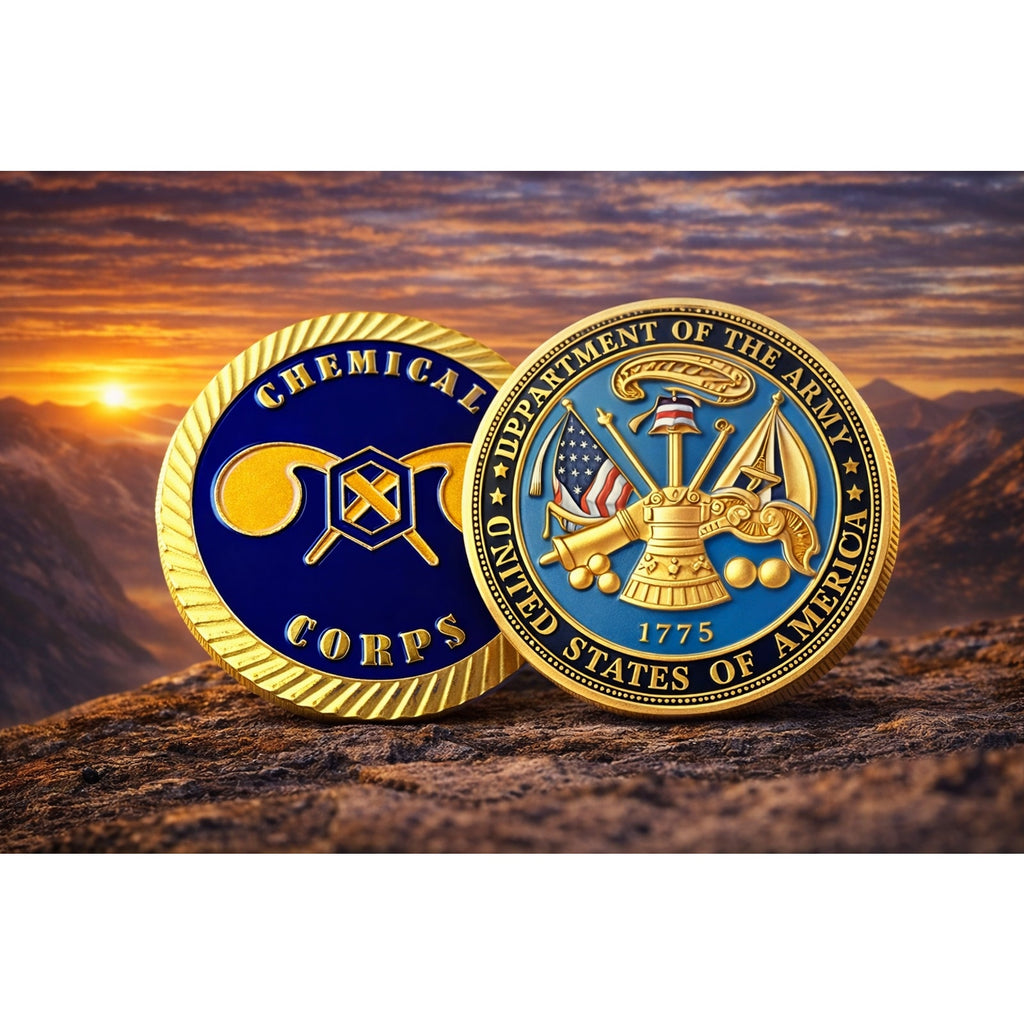 US ARMY CHEMICAL CORPS Challenge Coin. Fast Shipping! ·FAST SHIPPING· ·NEW·