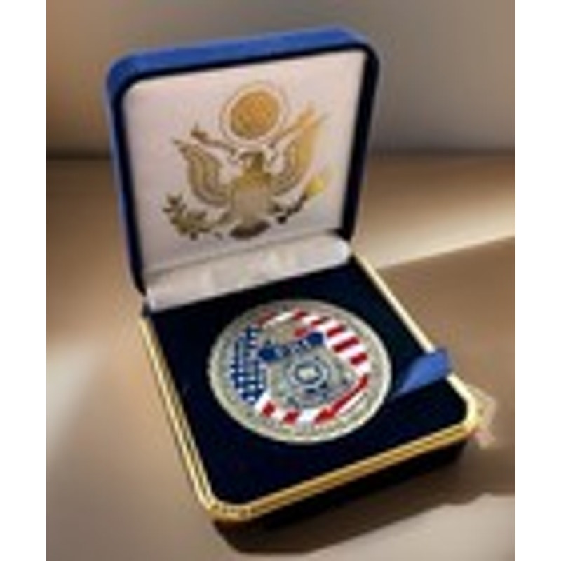 Department of Energy (DOE) Challenge Coin With Blue Velvet Case. Fast Shipping!