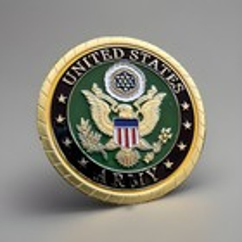 US ARMY MEDICAL SERVICE CORPS Challenge Coin With Velvet Case Retirement Award