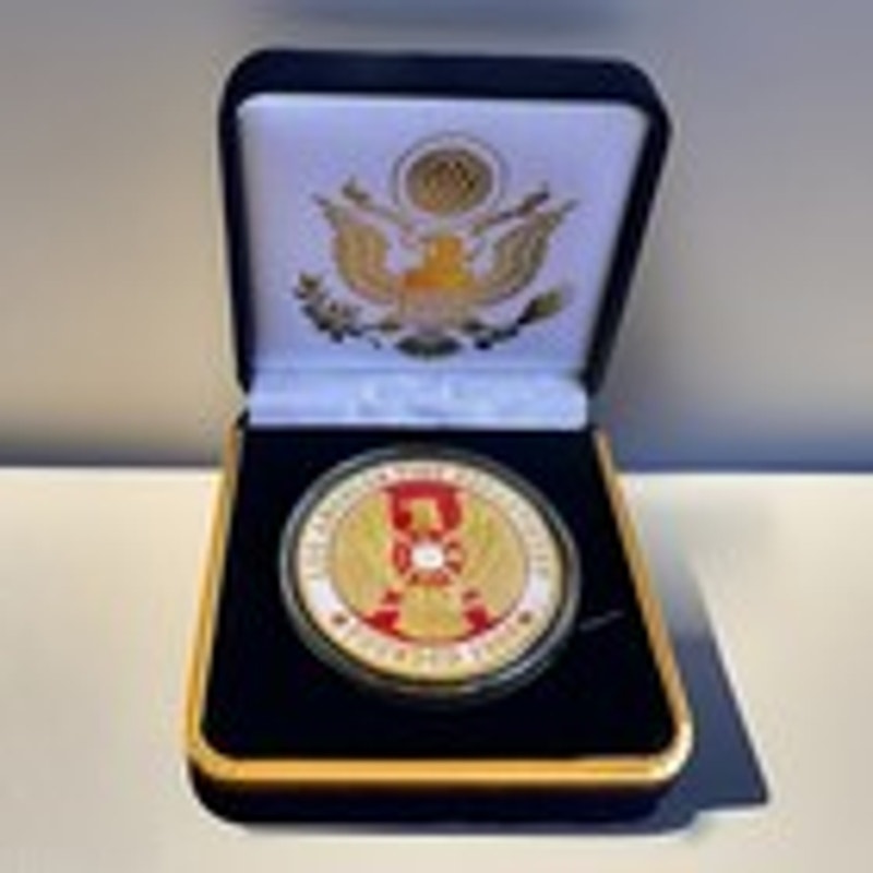 Department of Energy (DOE) Challenge Coin With Blue Velvet Case. Fast Shipping!