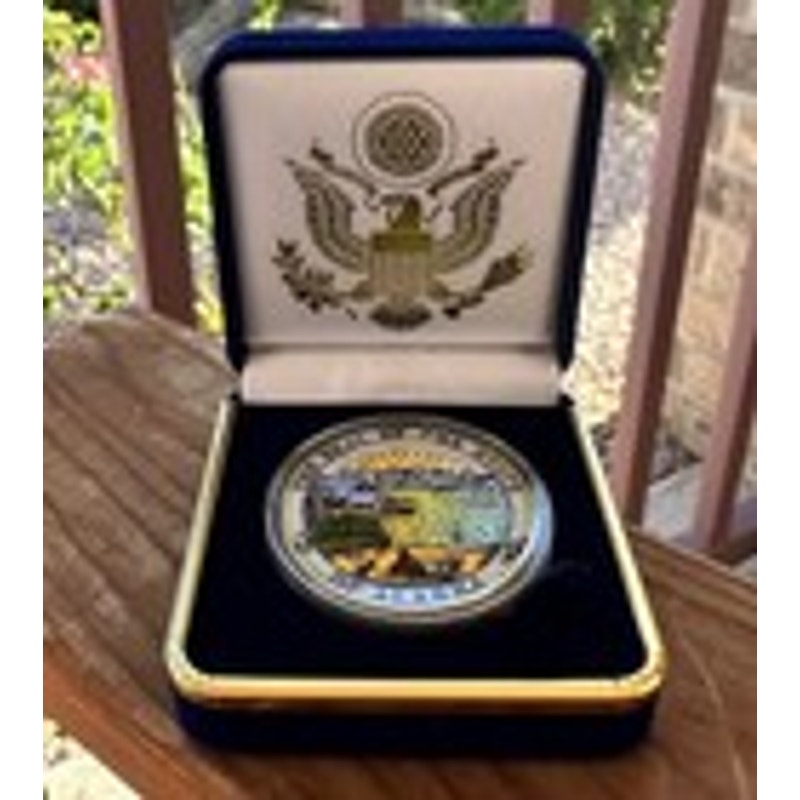 Department of Energy (DOE) Challenge Coin With Blue Velvet Case. Fast Shipping!