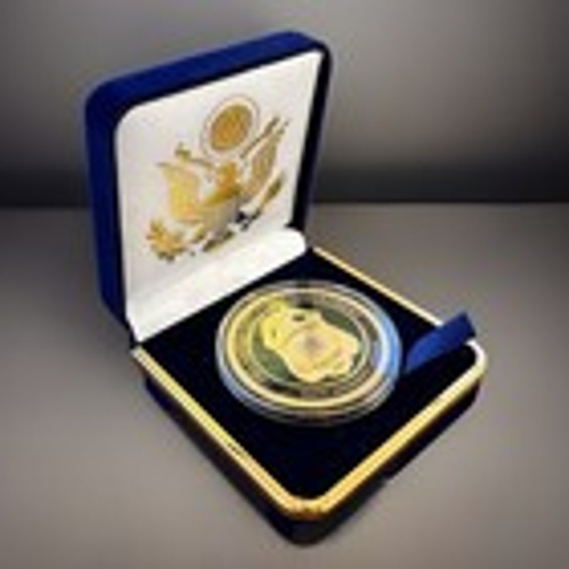 Department of Energy (DOE) Challenge Coin With Blue Velvet Case. Fast Shipping!