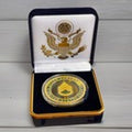 Department of Energy (DOE) Challenge Coin With Blue Velvet Case. Fast Shipping!