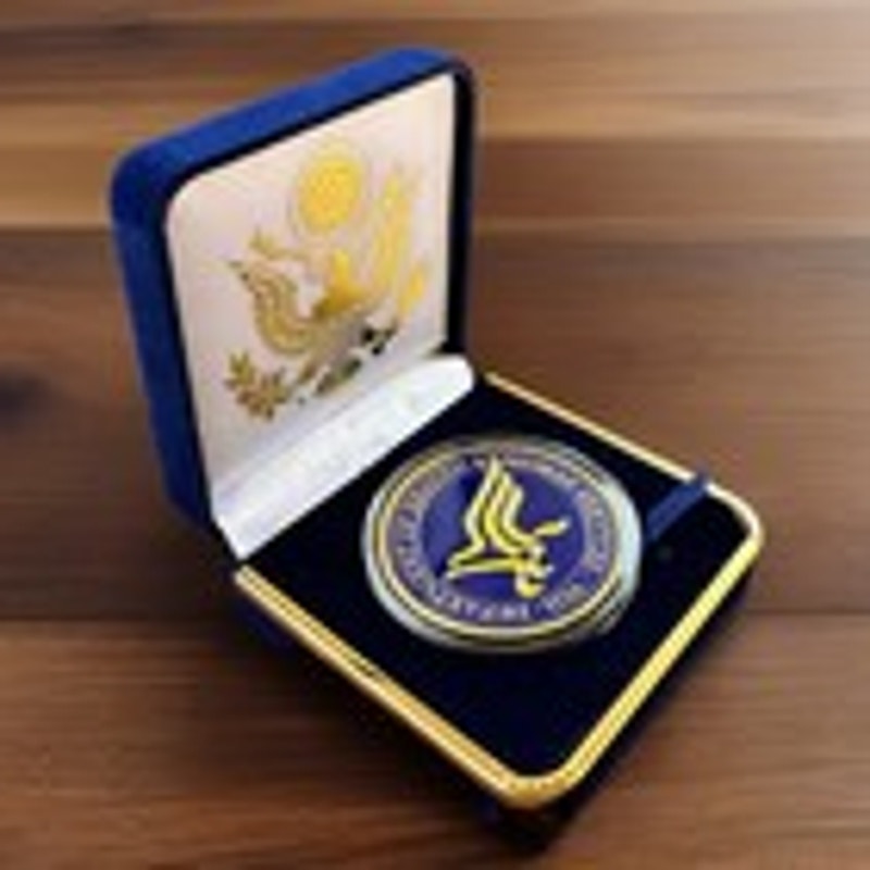 Department of Energy (DOE) Challenge Coin With Blue Velvet Case. Fast Shipping!