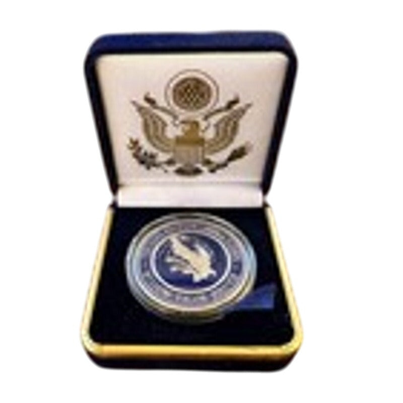 Department of Energy (DOE) Challenge Coin With Blue Velvet Case. Fast Shipping!