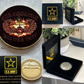 ARMY AIR ASSAULT US Army Challenge Coin With Special Army Velvet Case