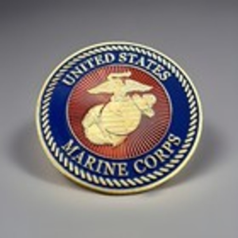 US MARINE CORPS MILITARY POLICE Challenge Coin Keychain. Fast Shipping!