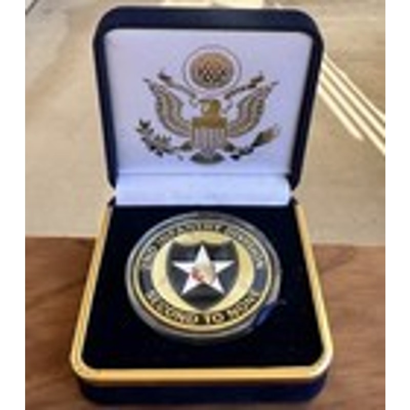 Department of Energy (DOE) Challenge Coin With Blue Velvet Case. Fast Shipping!