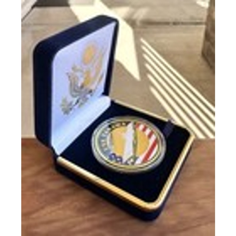 Department of Energy (DOE) Challenge Coin With Blue Velvet Case. Fast Shipping!