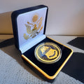 CUSTOMS AND BORDER PROTECTION Challenge Coin With Blue Velvet Case.